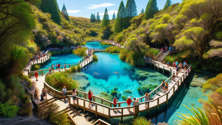 Blue Spring at Te Waihou Walkway