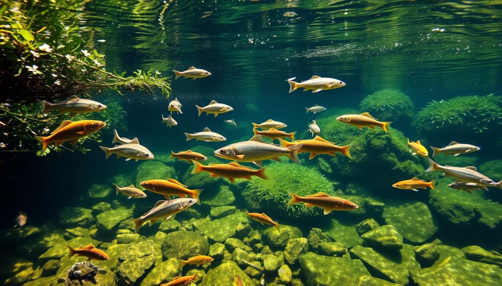 Neuseeländische Süßwasserfische Lebensraum