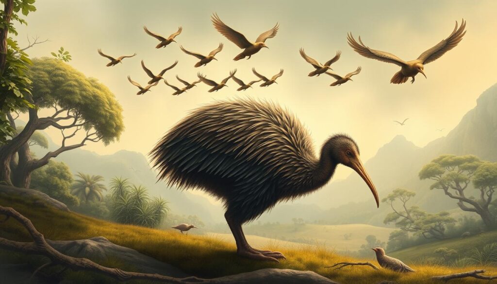 Kiwi Evolution der Flugunfähigkeit
