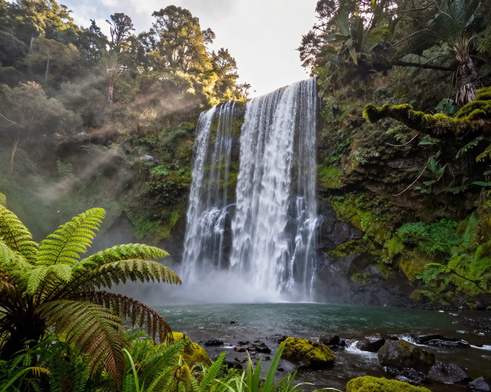Purakauneti Falls in den Catlins
