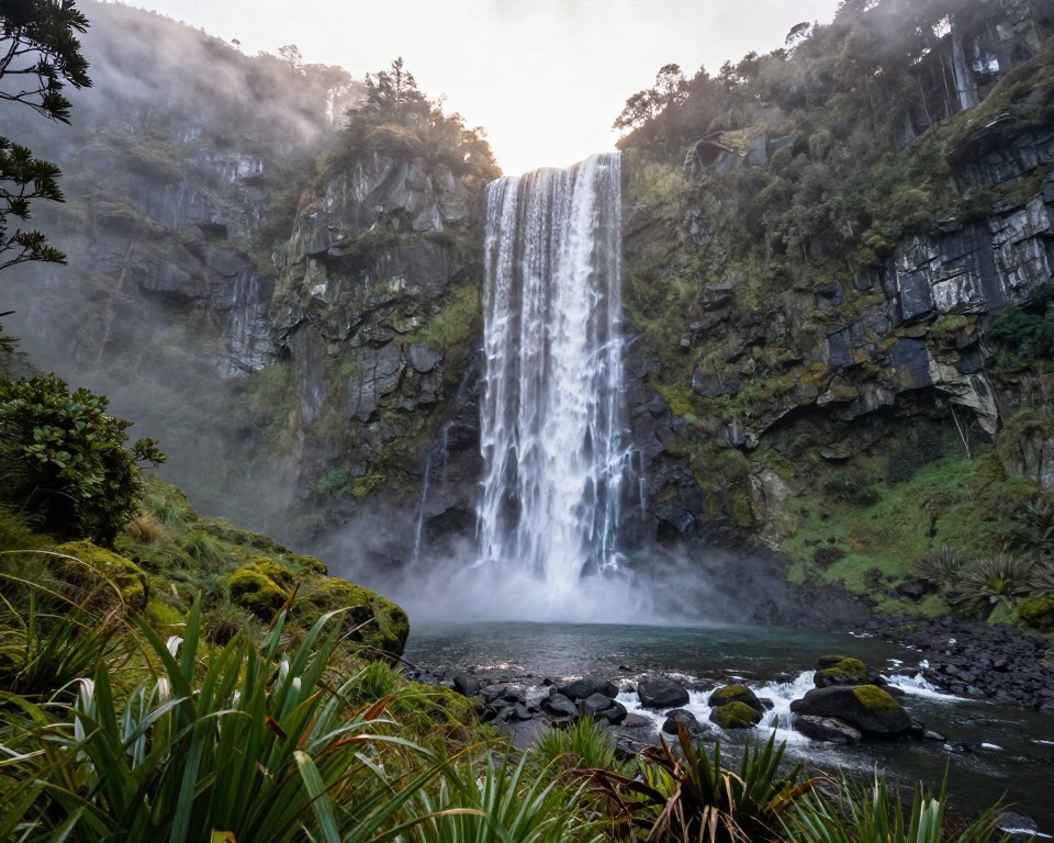 Sutherland Falls im Fiordland Nationalpark